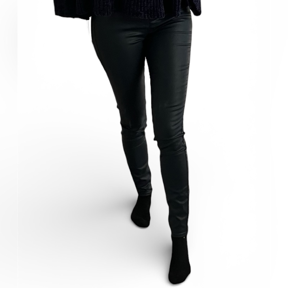 WHBM Women's Navy Coated Jeans Pants 2T